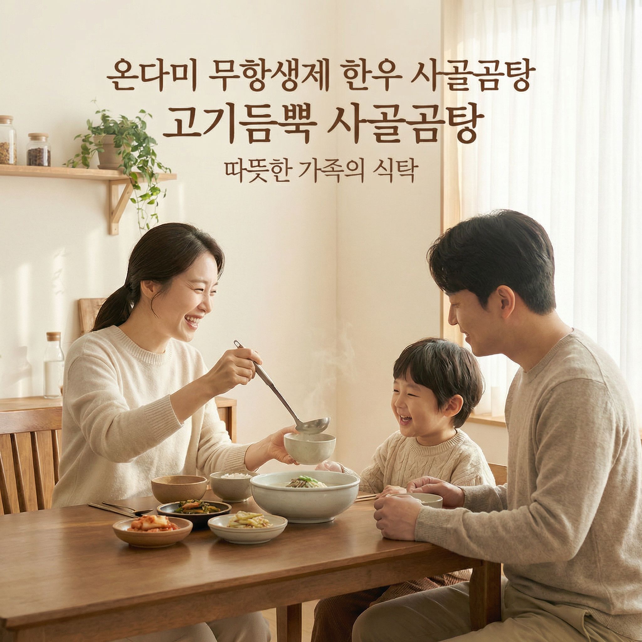 [온다미 한끼] 무항생제 한우 고기듬뿍 사골곰탕